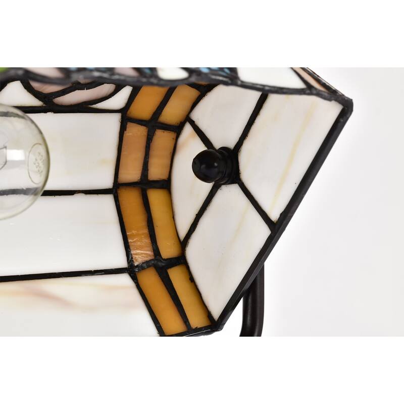 Tiffany Style Banker Butterfly Desk Lamp