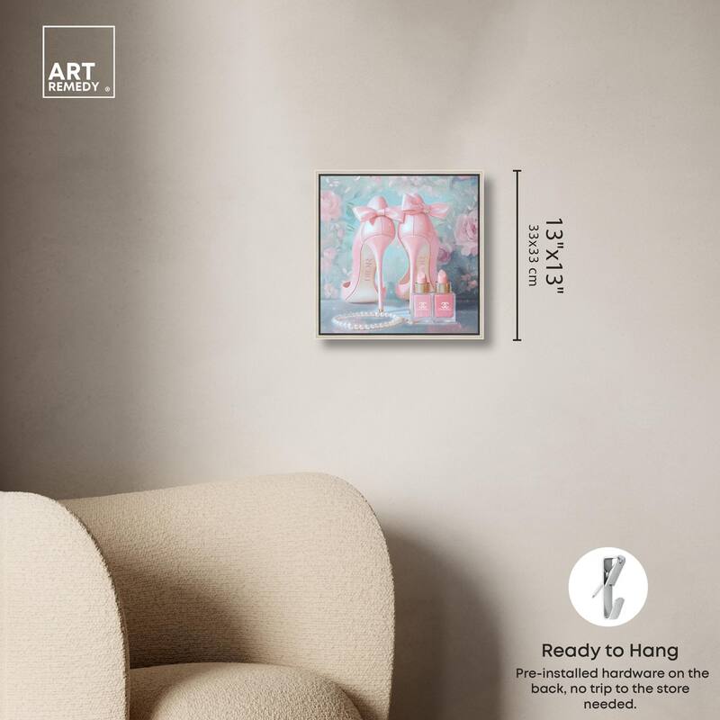 Love Dainty Heels Canvas by Art Remedy