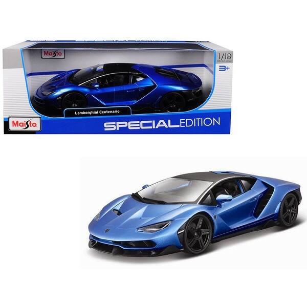 Shop Lamborghini Centenario Metallic Blue With Black Top 1 18