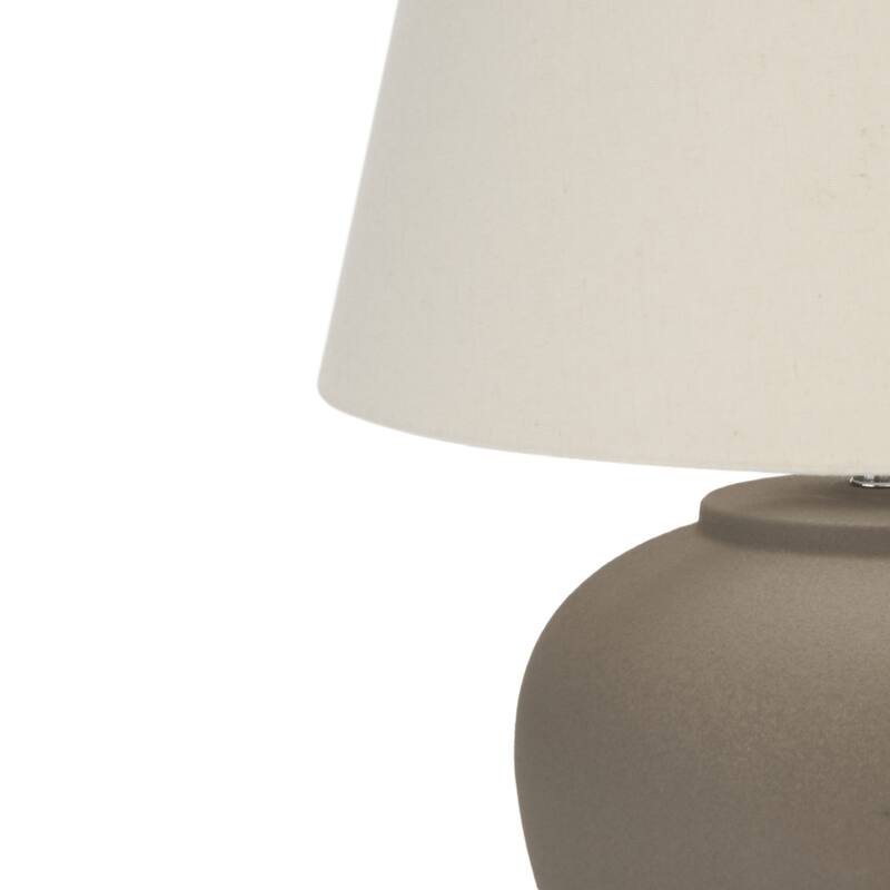 Nourison 20" Rustic Ceramic Pot Table Lamp
