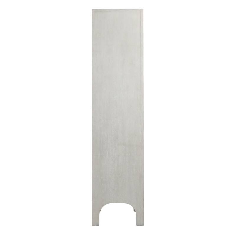 Mark Rubber Wood Bookcase, Light Grey