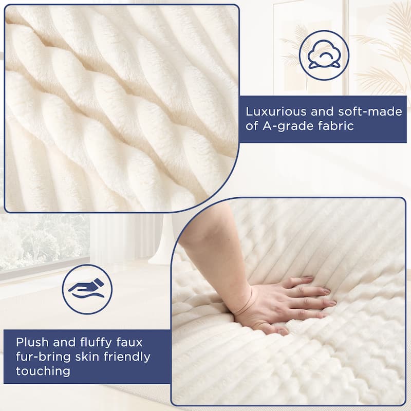 67" Upholstered Chaise Lounge Chair Sleeper Sofa Bed with Pillows, No Assembly Required