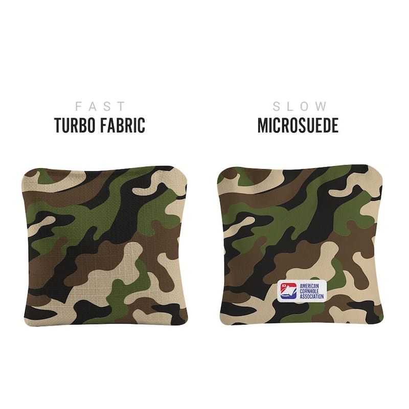 Camouflage Green Dual Sided Cornhole Bags