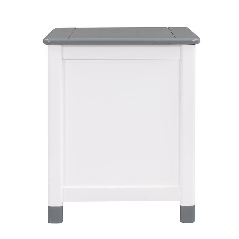 Wooden Nightstand with Two Drawers for Kids,