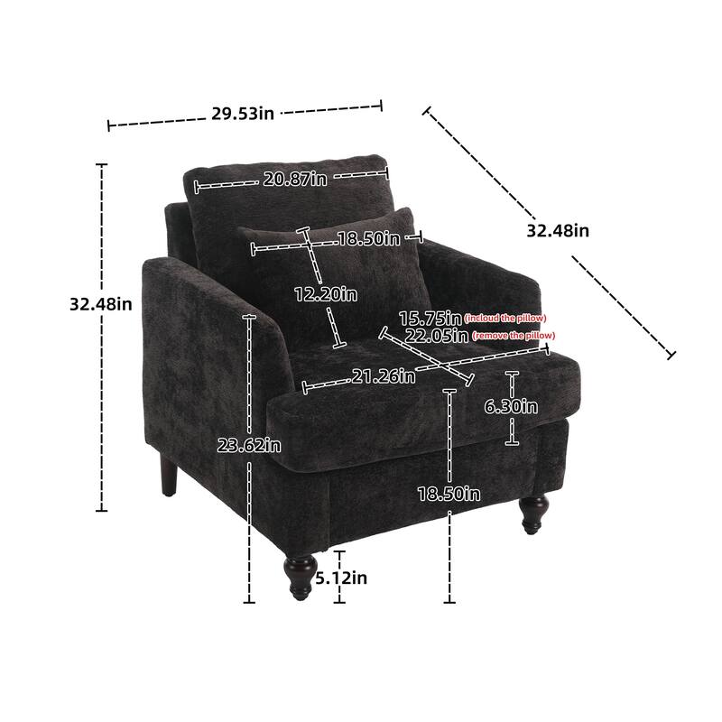 Modern Accent Chair Lounge Chair for Living Room 