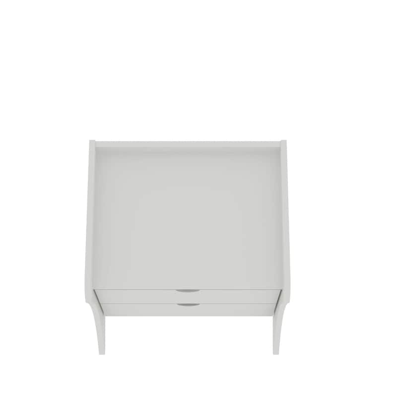 Manhattan Comfort Coney Mid-Century Modern 2-Drawer Nightstand
