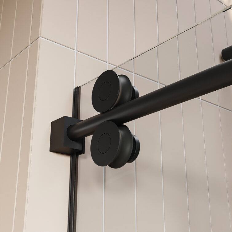 DeerValley Concord 56" - 60" W x 76" H Single Sliding Frameless Shower Door