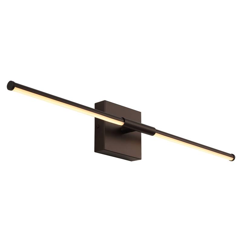 28" Dimmable Integrated LED Metal Wall Sconce, by JONATHAN Y