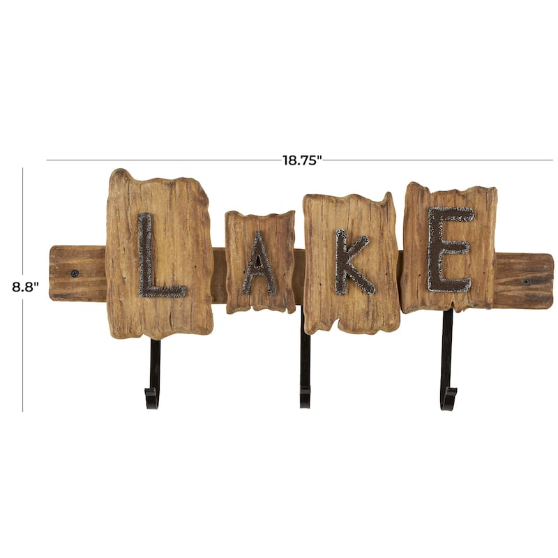 Multi Colored Metal Single Hanger Anchor Wall Hook (Set of 4)