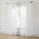 preview thumbnail 13 of 14, Lush Decor Calia Textured Stripe Sheer Pair Window Curtain Panels - 84" x 52"