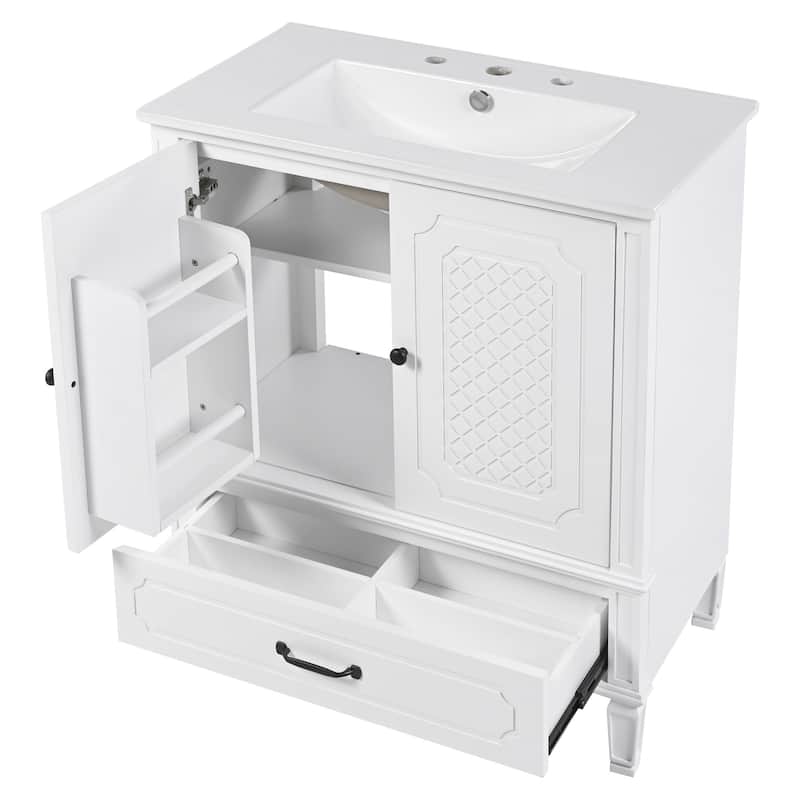 Christopher Knight Home- Mike Bathroom Vanity with Double Sink Set