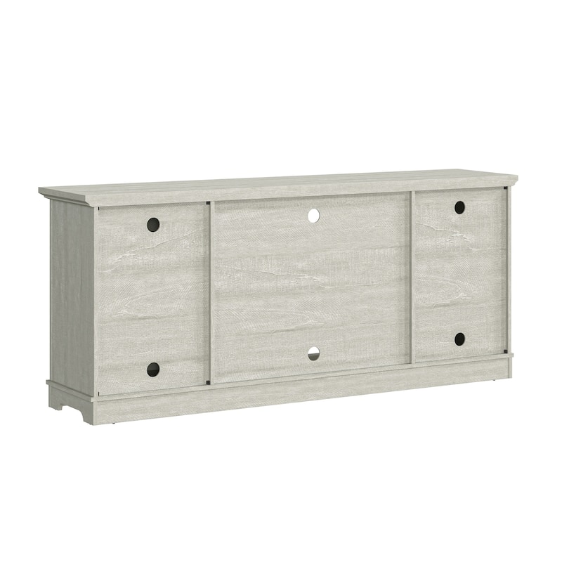70" Farmhouse TV Stand Console for TVs up to 75 inch - Easy Assembly - 70" in Width