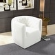 preview thumbnail 27 of 40, Luxor Mid Century Modern Swivel Accent Comfy Chair Cream Boucle