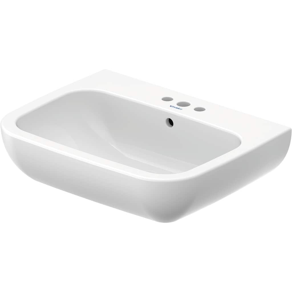 Duravit D-Code 25-1/2" Specialty Ceramic Wall Mounted Bathroom Sink