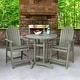preview thumbnail 39 of 45, HIGHWOOD Hamilton 3-piece Counter-Height Outdoor Dining Set