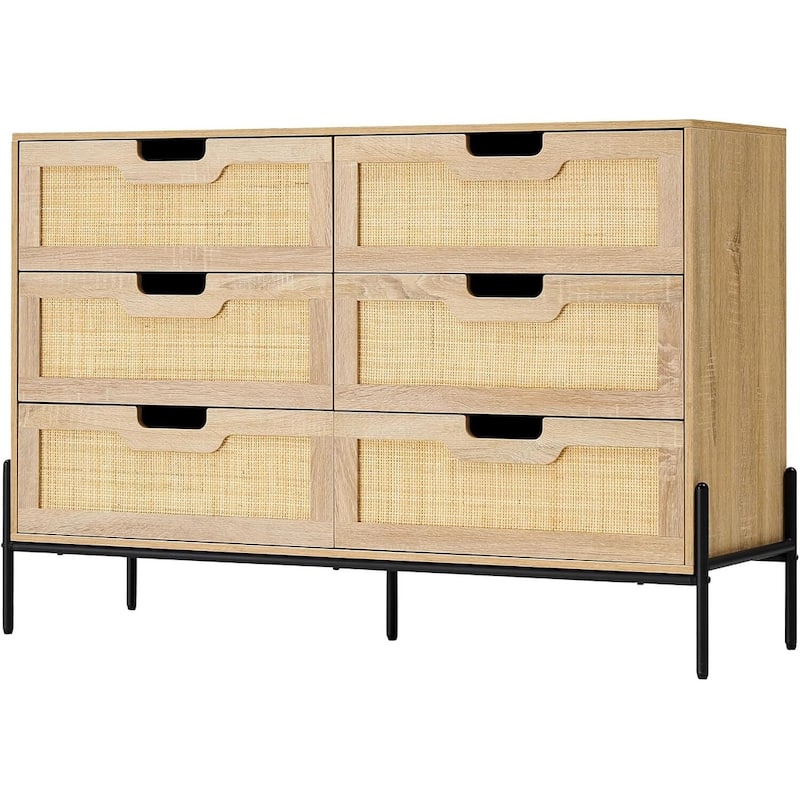 Natural Rattan Dresser - Natural