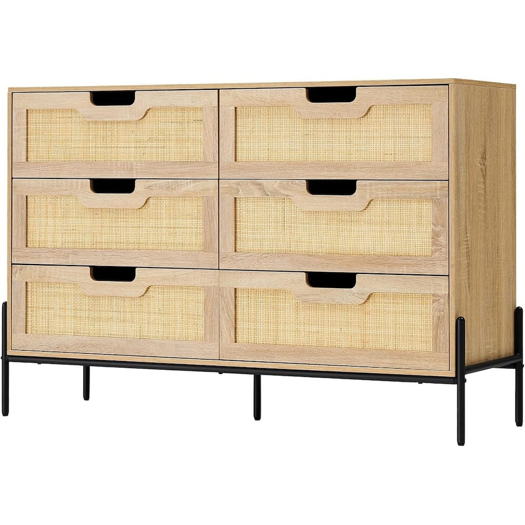 Natural Rattan Dresser