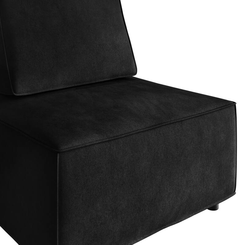Clayfell Fandy Velvet Square Accent Chair