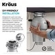 preview thumbnail 9 of 16, KRAUS WasteGuard Continuous Feed Garbage Disposal for Kitchen Sinks
