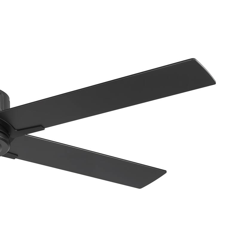56-Inch Matte Black Ceiling Fan with Remote Control,DC Motor, 6-Speed Reversible Indoor Ceiling Fan with Dual-Finish Blades