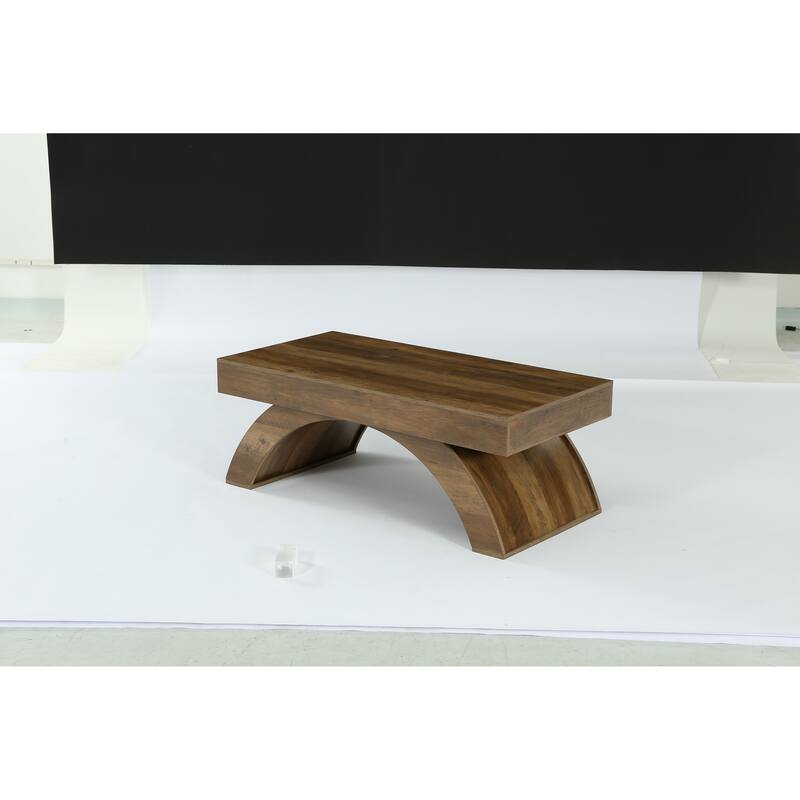 47-Inch Rectangle Coffee Table - Rustic Brown