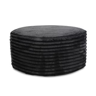 Universal Round Ottoman Shar Pei White