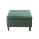 preview thumbnail 10 of 12, Porthos Home Janis Velvet Square Storage Ottoman with Rubberwood Legs