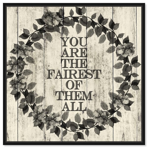 oliver gal oh so fair typography and quotes wall art framed canvas print family quotes and sayings gray white overstock 32480451