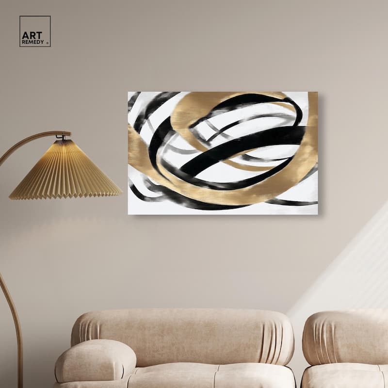 Loops of Luxury I Canvas by Art Remedy, Gallery Wrapped