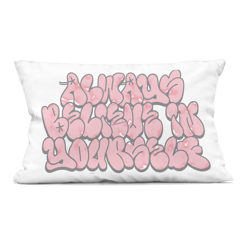 Stupell Believe in Yourself Graffiti Decorative Printed Throw Pillow Design by Marcus Prime
