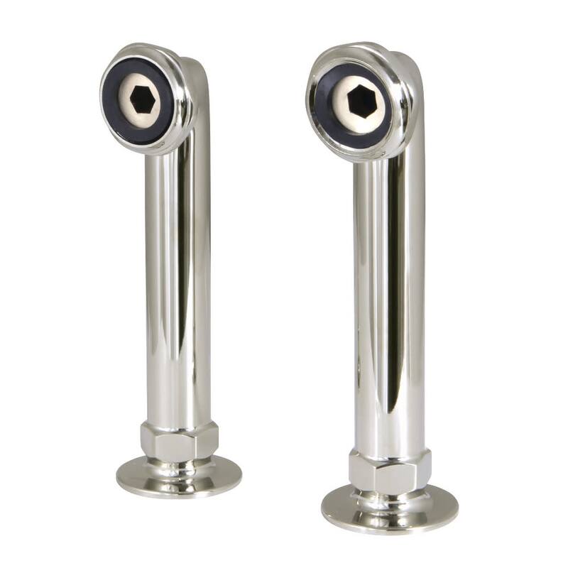 Kingston Brass Concord 6" Deck Mounted Clawfoot Tub Risers - Polished Nickel