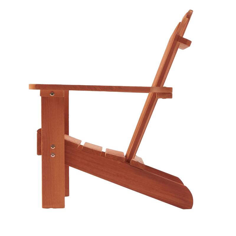 Anmytek Kids Foldable Adirondack Chair Solid Wood Outdoor Indoor Toddler Furniture