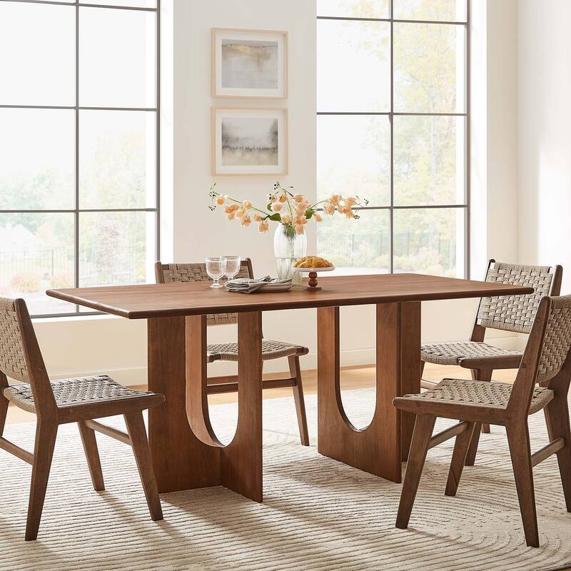 Rivian Rectangular 70" Wood Dining Table - Walnut
