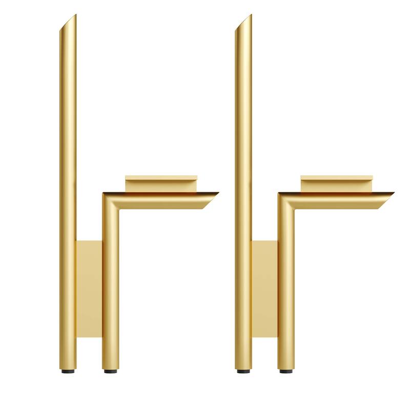 Dowell 7007 Series Vanity Flamingo Leg, 7" (pkg of 2) - Brushed Brass