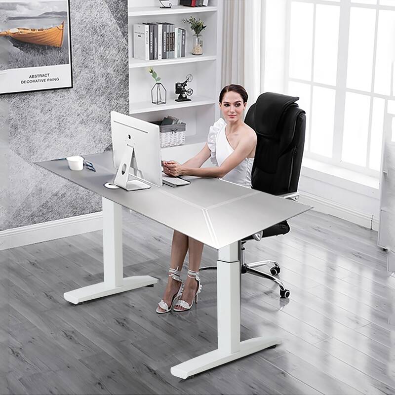 Costway Electric Stand Up Desk Frame Single Motor Height Adjustable w/
