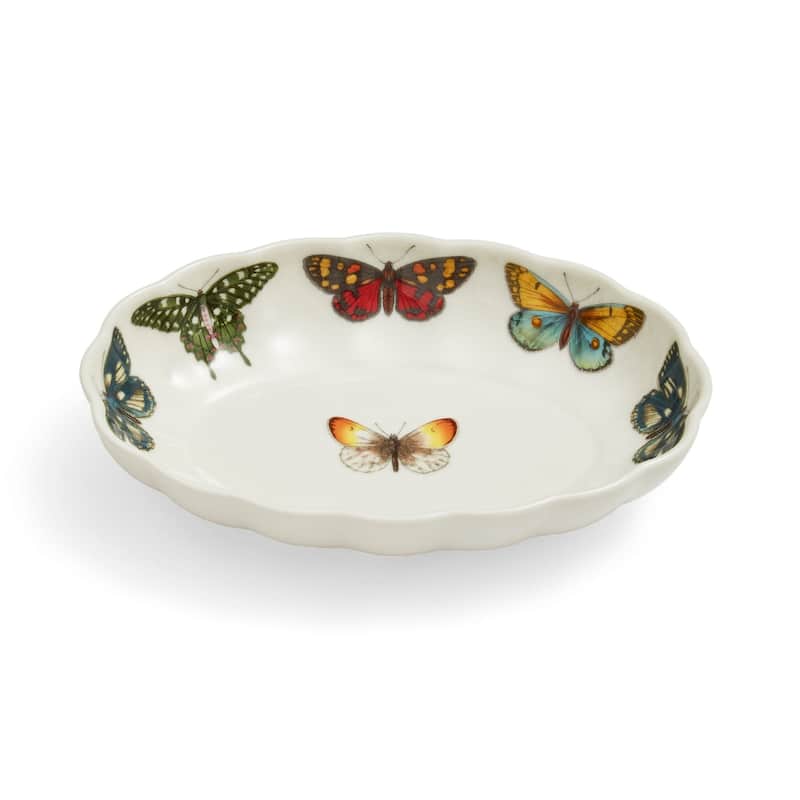 Portmeirion Botanic Garden Harmony Accents Oval Fluted Dish - 6 in