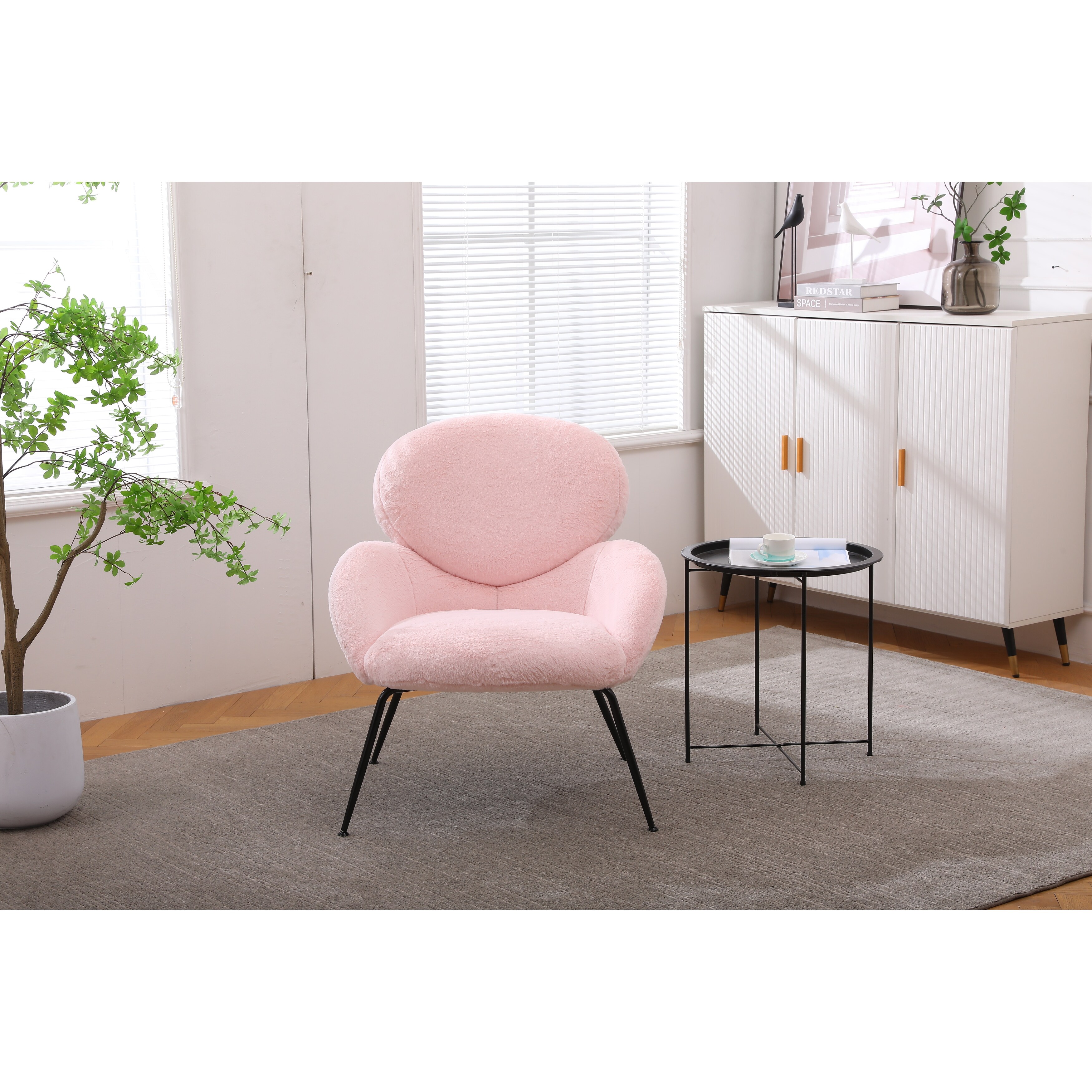 Black and top pink chair