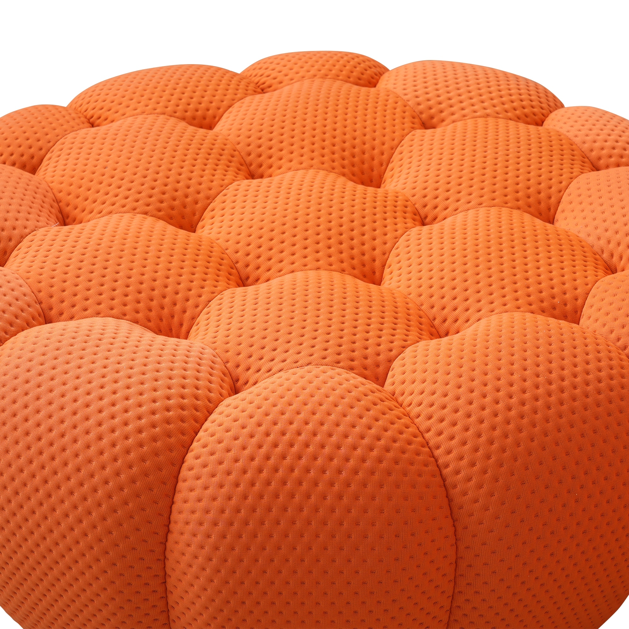 98.43'' Bubble Sofa, Modern 3-Seater Upholstered Lazy Mesh Fabric Oversized Floor Sofa