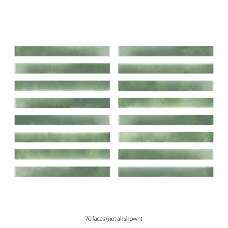 Merola Tile Scottsdale Green 1-7/8" x 17-3/4" Porcelain Floor and Wall Tile