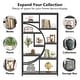 preview thumbnail 17 of 30, Bookshelf 5 Shelf Industrial Etagere Bookcase for Bedroom, Living Room, Home Office