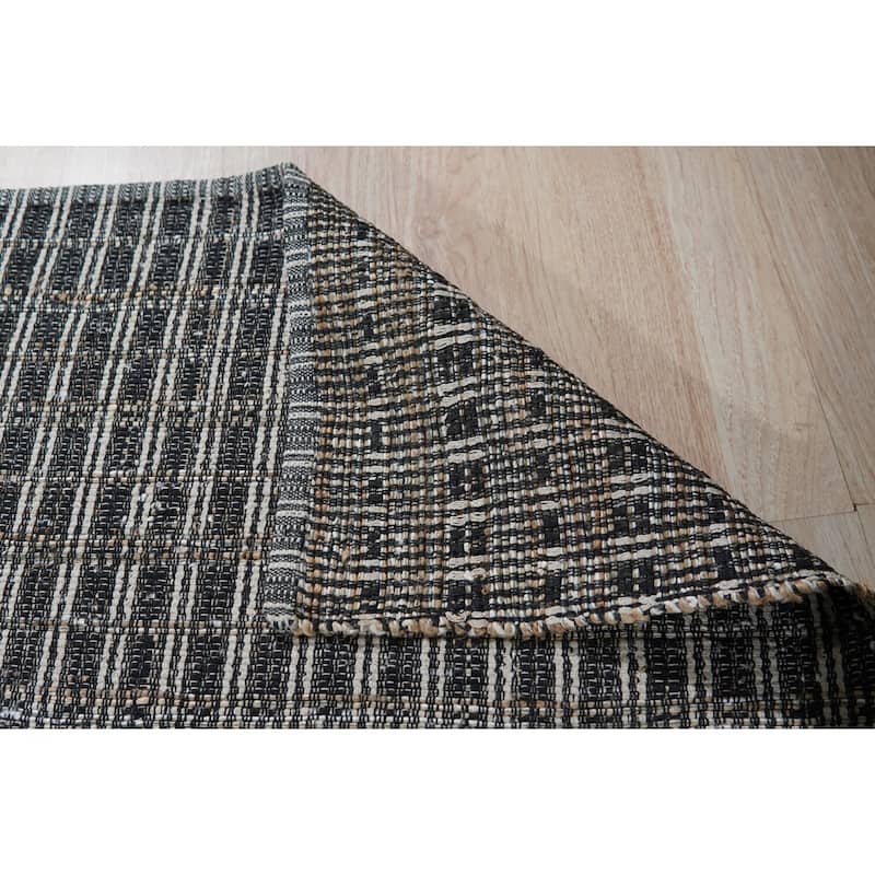 Hand-Knotted Wool Handknotted Rug, 9' x 12', White Area Rug, Stylish Handcrafted Soft Texture for Bedrooms - L