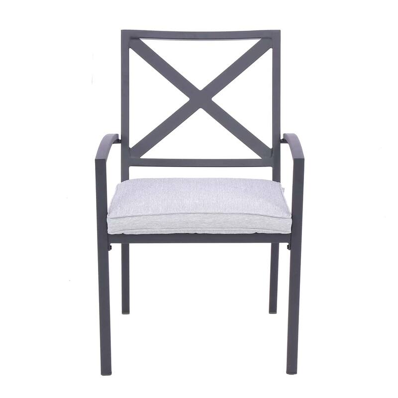 San Marino X-Back Outdoor Dining Chair Set of 2 with Cushions