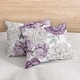preview thumbnail 5 of 4, Sweet Jojo Designs Lavender Purple Boho Shabby Chic Floral Girl 3p Full/Queen Comforter Set Ivory Bohemian Vintage Watercolor