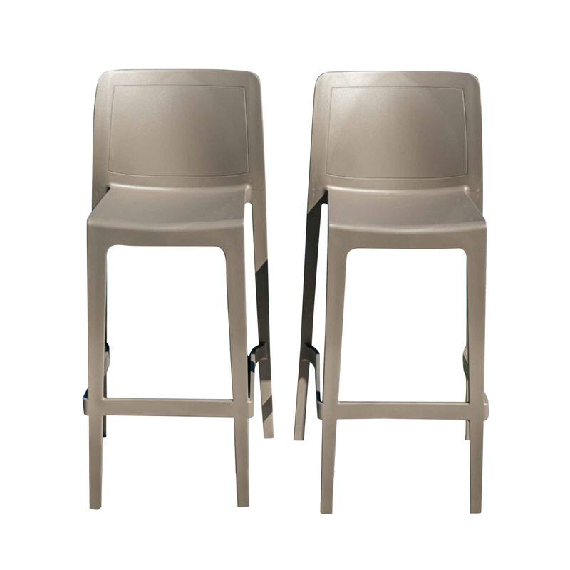 Luna Set of 2 Barstools - Cappuccino