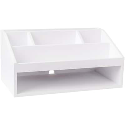 Flash Furniture LY-E20615-WH-MS Weston 6" Tall Office Organizer with