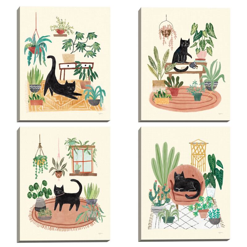 Urban Jungle I - IV by Mary Urban Canvas Art Prints