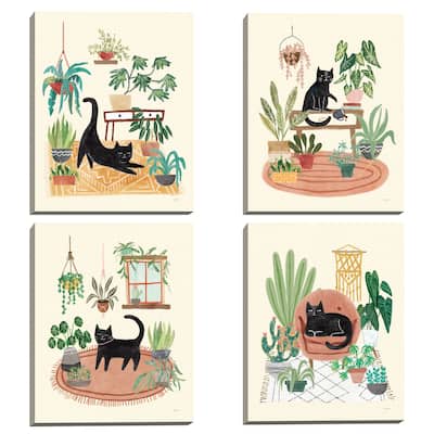 Urban Jungle I - IV by Mary Urban Canvas Art Prints