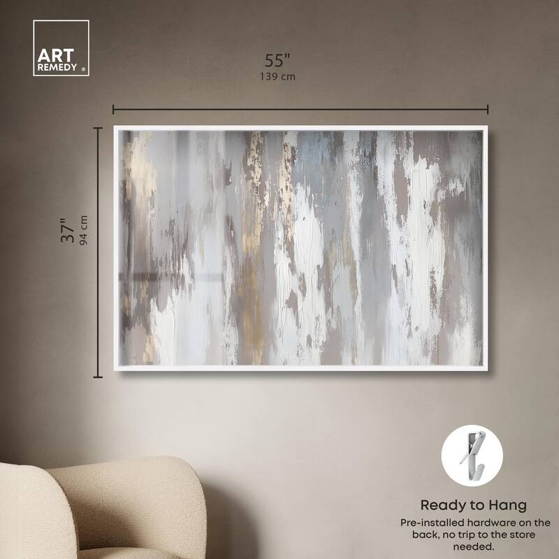 Flooding Gold I Shadowbox by Art Remedy
