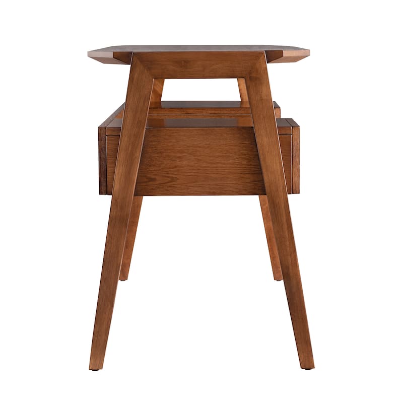 SEI Furniture Casella Midcentury Modern Writing Desk with Storage