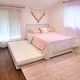 preview thumbnail 11 of 19, Max and Lily Farmhouse Full Bed with Panel Headboard with Trundle White Wash